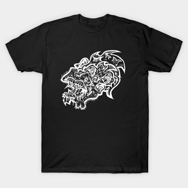 Abstract Creature (white) T-Shirt by BigCandy540